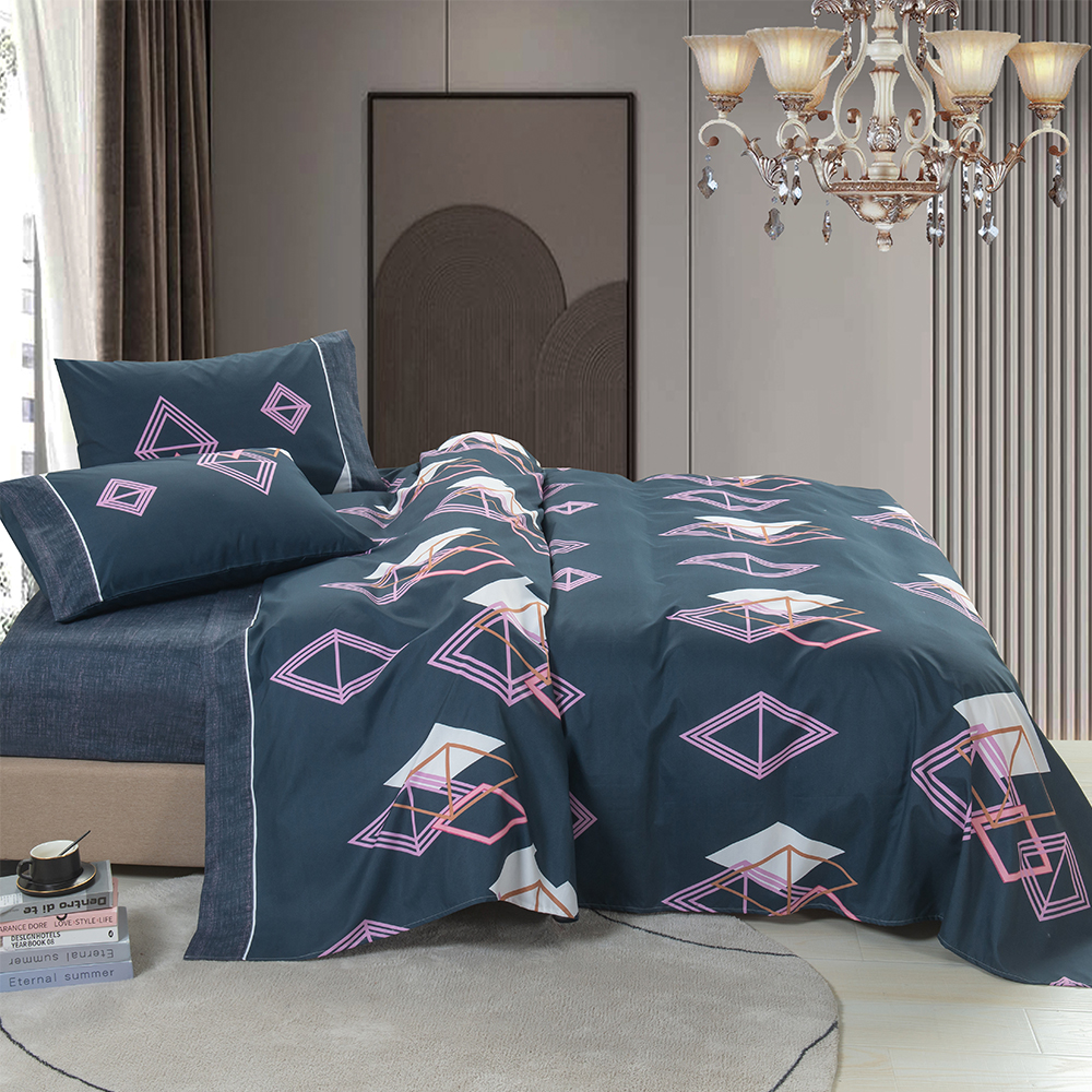 99,99% Polyester Twill Disperse Printed 4 PCs sengetøy sett