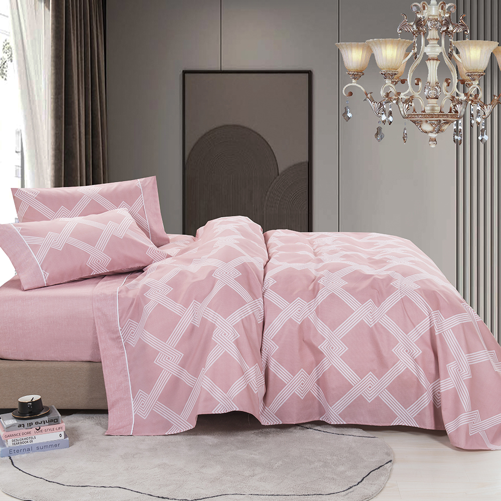 99,99% Polyester Twill Disperse Printed 4 PCs sengetøy sett